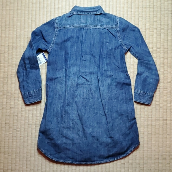 POLO Ralph Lauren Denim Tuxedo Bib Shirt-Dress - Picture 4 of 6
